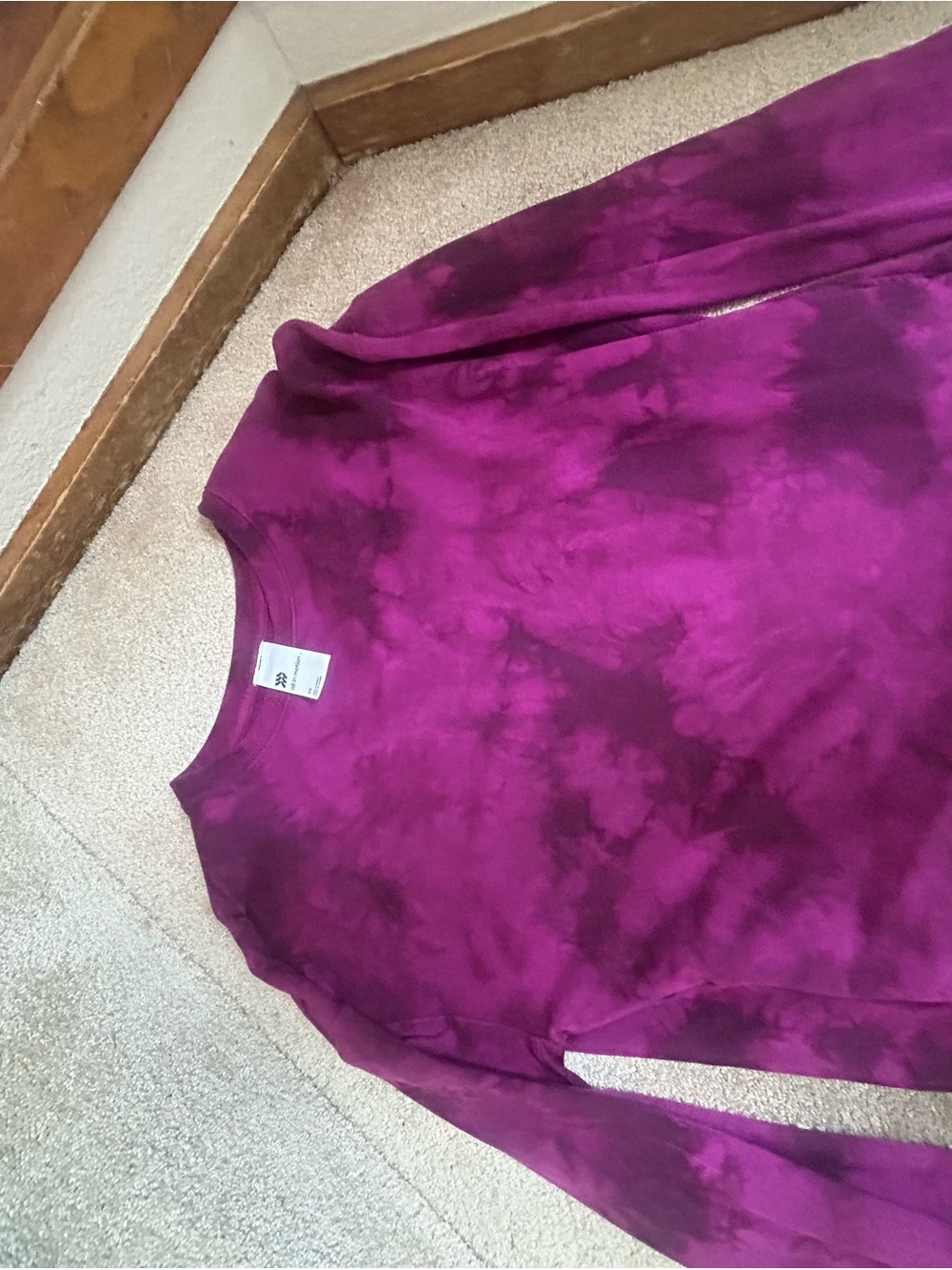 all in motion Purple Tie-Dye Crewneck Sweatshirt